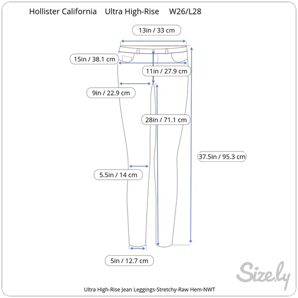 Women's Hollister White Distressed Ultra High-Rise Jean Legging 3R 26W/28L NWT - Picture 12 of 13